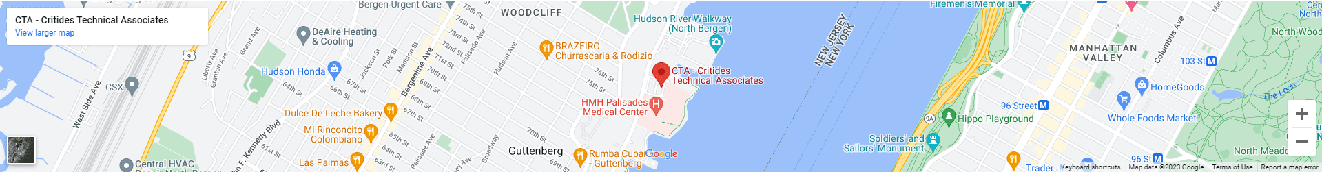 A map of the location of the hospital.