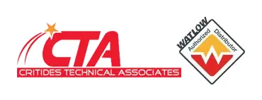 A red and white logo for the technical associates.